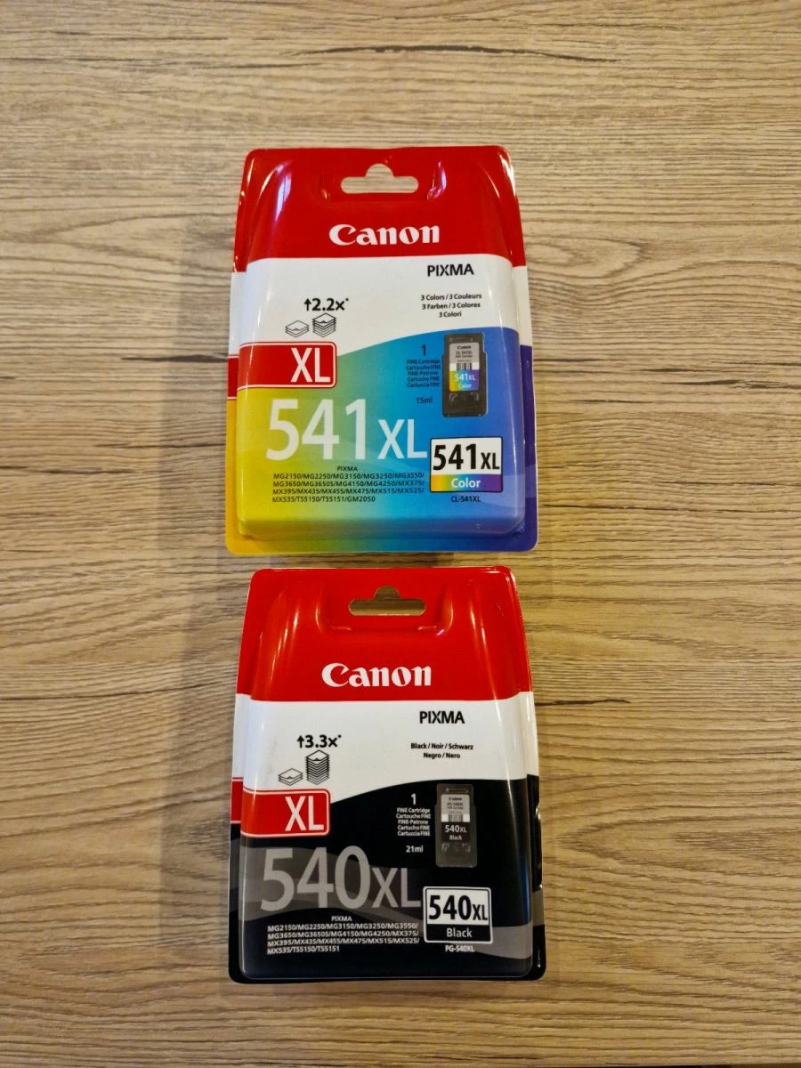 Vendora Μελανια Canon - μοντέλο 540 XL (ασπρόμαυρο) και 541XL (έγχρωμο) 1 Vendora Μελανια Canon - μοντέλο 540 XL (ασπρόμαυρο) και 541XL (έγχρωμο)