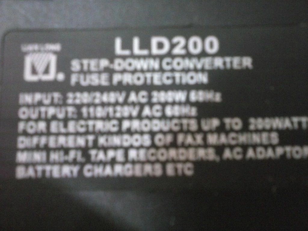 Vendora Μετατροπέας (converter) από 220V σε 110V (μέχρι 200W) (ΠΩΛΗΣΗ) 3 Vendora Μετατροπέας (converter) από 220V σε 110V (μέχρι 200W) (ΠΩΛΗΣΗ) - Image 3