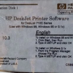 Vendora HP DISK FOR DESKJET 710C