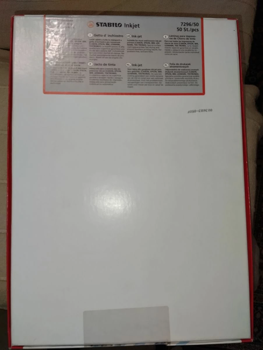 Vendora ΚΑΙΝΟΎΡΙΟ Διαφανές χαρτί εκτύπωσης Α4 για προτζέκτορα , Inkjet Transparents STABILO 2 Vendora ΚΑΙΝΟΎΡΙΟ Διαφανές χαρτί εκτύπωσης Α4 για προτζέκτορα , Inkjet Transparents STABILO - Image 2