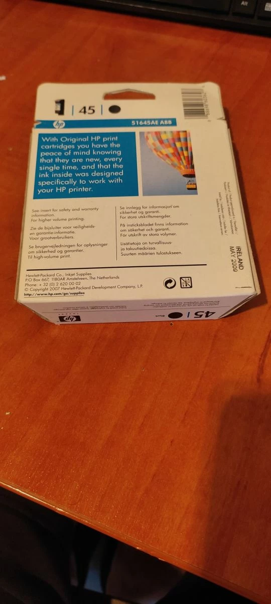 Vendora Μελάνι HP 45 (51645) μαύρο, Ink HP 45 καινούριο 2 Vendora Μελάνι HP 45 (51645) μαύρο, Ink HP 45 καινούριο - Image 2