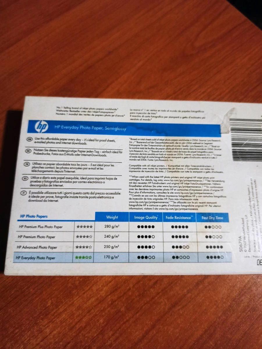 Vendora Φωτογραφικό χαρτί Hp Everyday Photo Paper 10*15 2 Vendora Φωτογραφικό χαρτί Hp Everyday Photo Paper 10*15 - Image 2