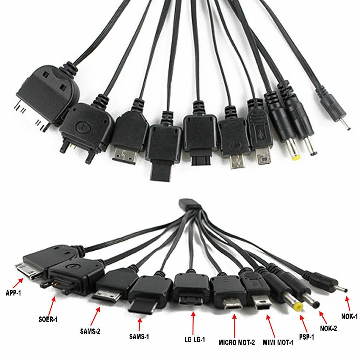 Vendora Καλωδιο Φορτισης USB 10 σε 1 - Πολυφορτιστης 2 Vendora Καλωδιο Φορτισης USB 10 σε 1 - Πολυφορτιστης - Image 2