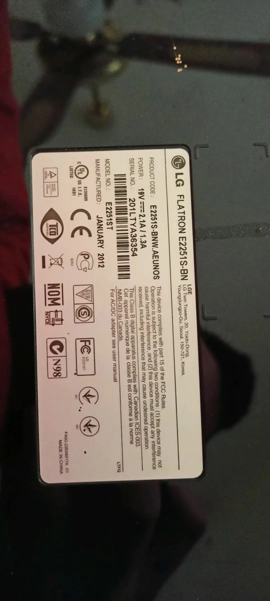 Vendora LG Flatron E2251S- BN Οθόνη σε άριστη κατάσταση 4 Vendora LG Flatron E2251S- BN Οθόνη σε άριστη κατάσταση - Image 4