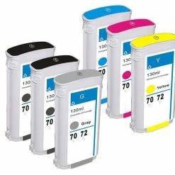 Vendora Συμβατά μελάνια HP 72 [Photo Black, Matte Black, Grey, Cyan, Magenta, Yellow]