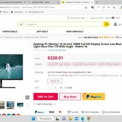 Vendora ΠΩΛΕΙΤΑΙ ΣΕ ΠΡΟΣΦΟΡΑ ΚΑΙΝΟΥΡΓΙΟ ΣΦΡΑΓΚΙΣΜΕΝΗ ΣΥΣΚΕΥΑΣΙΑ [Newest Version] XIAOMI Redmi 23.8 Inch Office Gaming Monitor FHD 1080P IPS Panel Super Wide Viewing Angle Multi Interface Gaming Monitor -Vendora κατάστημα 85def1067e9cb7571c72811f65795ad1ec87f38b xl