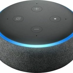 Vendora Amazon Echo Dot (3rd Gen) Charcoal Smart Hub με Ηχείο Συμβατό με Alexa