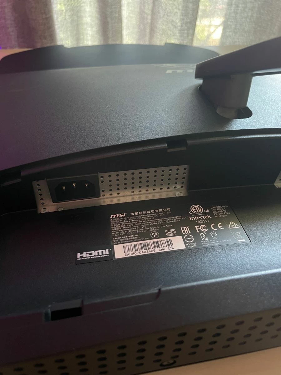 Vendora MSI Optix G241VC VA Curved Gaming Monitor 23.6" FHD 1920x1080 με Χρόνο Απόκρισης 1ms GTG 74Hz Refresh Rate 6 Vendora MSI Optix G241VC VA Curved Gaming Monitor 23.6" FHD 1920x1080 με Χρόνο Απόκρισης 1ms GTG 74Hz Refresh Rate - Image 6