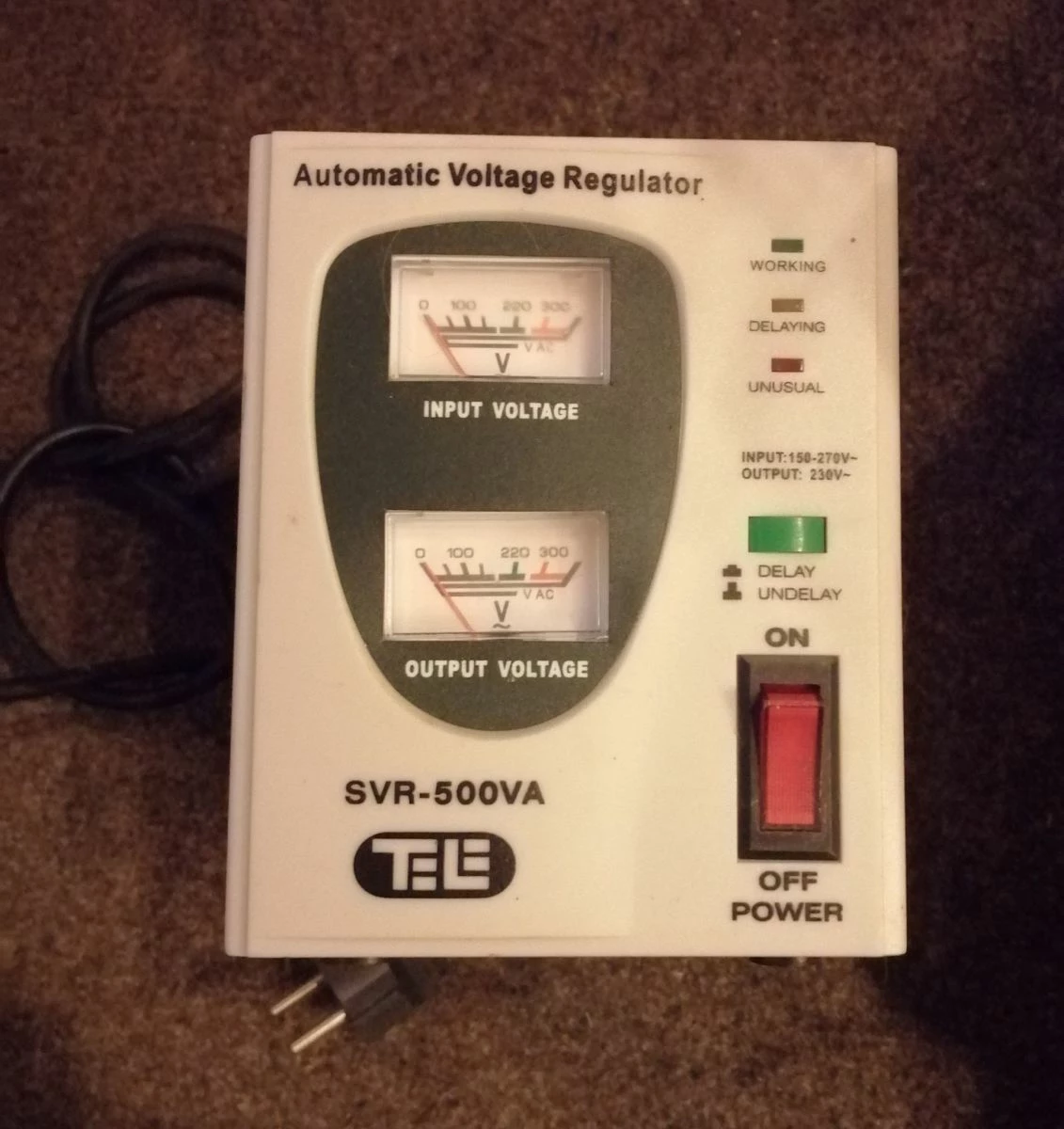 Vendora Automatic Voltage Regulator. 1 Vendora Automatic Voltage Regulator.