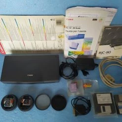 Vendora φορητος εγχρωμος Color Bubble Jet Printer/scanner.εκτυπωτης/σαρωτης, CANON BJC-80 MADE IN JAPAN.