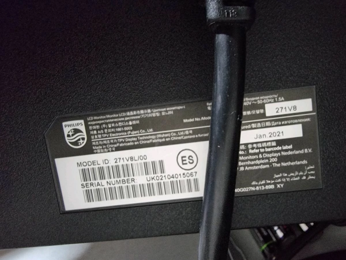 Vendora Philips 271V8L VA Monitor 27" FHD 1920x1080 3 Vendora Philips 271V8L VA Monitor 27" FHD 1920x1080 - Image 3