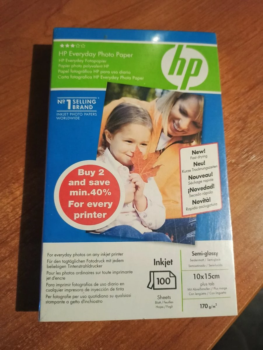 Vendora Φωτογραφικό χαρτί Hp Everyday Photo Paper 10*15 1 Vendora Φωτογραφικό χαρτί Hp Everyday Photo Paper 10*15